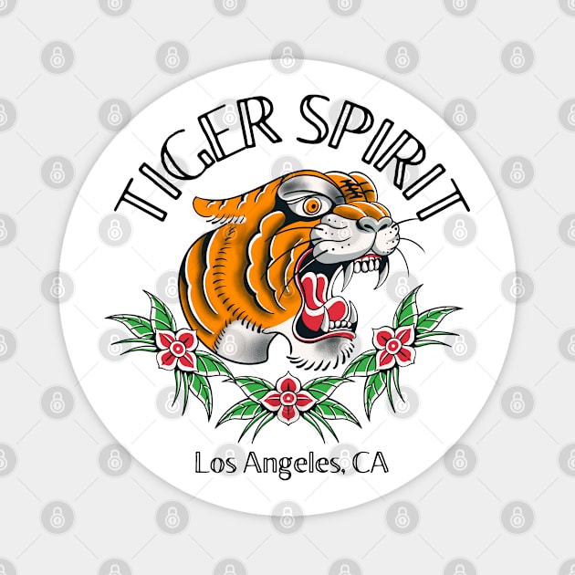 Tiger Spirit LA Magnet by Nifty Studio